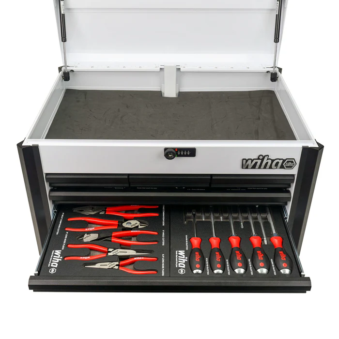Wiha 147 PIECE BENCH TOP TOOL CHEST KIT - WHITE