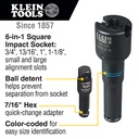 Klein NRHD4 6-in-1 Square Impact Socket
