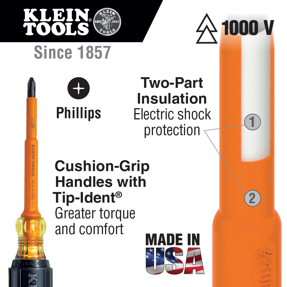 Klein 33526 Basic 1000V Insulated Tool Kit, 1000-Volt, 8-Piece
