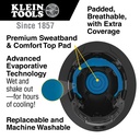 Klein 60347 Hard Hat, Premium KARBN™ Pattern, Vented Full Brim, Class C, Lamp