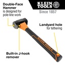 Klein 80936 Lineman's Double-Face Hammer