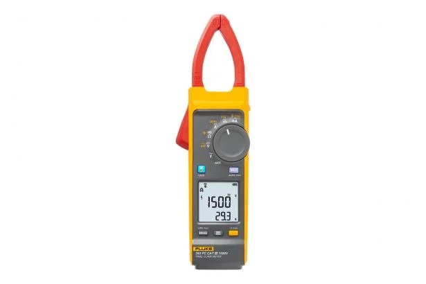 Fluke 393FC-PVLEAD Clamp Meter and MC4 Test Leads Bundle