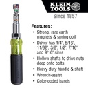 Klein 32807MAG 7-in-1 Multi-Bit Screwdriver / Nut Driver, Magnetic