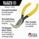 Klein D302-6 Pliers, Curved Needle Nose Pliers, 6-1/2-Inch