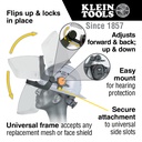 Klein 60472 Face Shield, Safety Helmet and Cap-Style Hard Hat, Clear