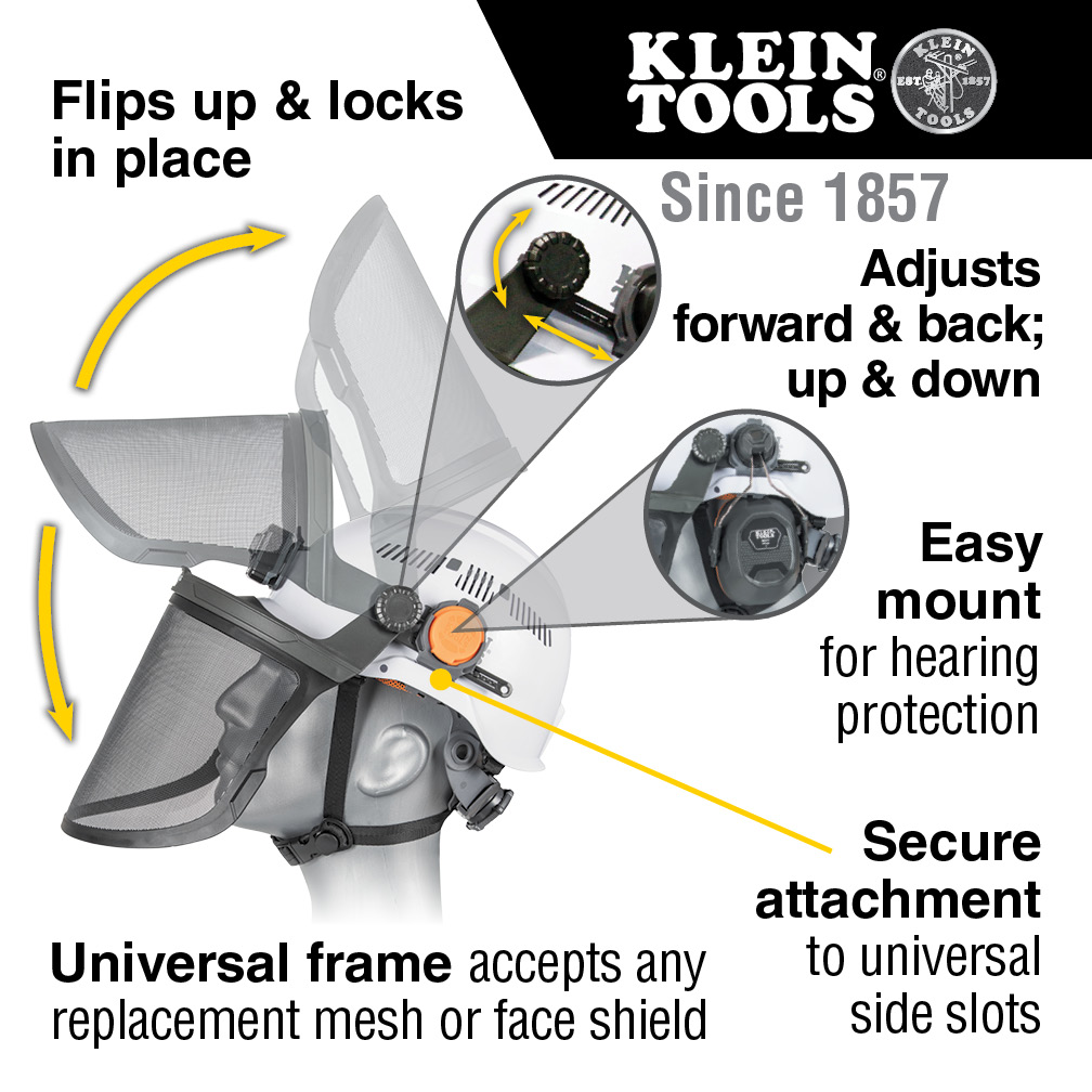 Klein 60474 Face Shield, Mesh