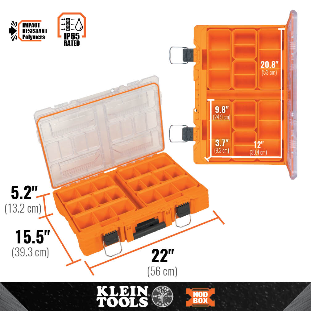 Klein 54806MB MODbox™ Tall Component Box, Full Width