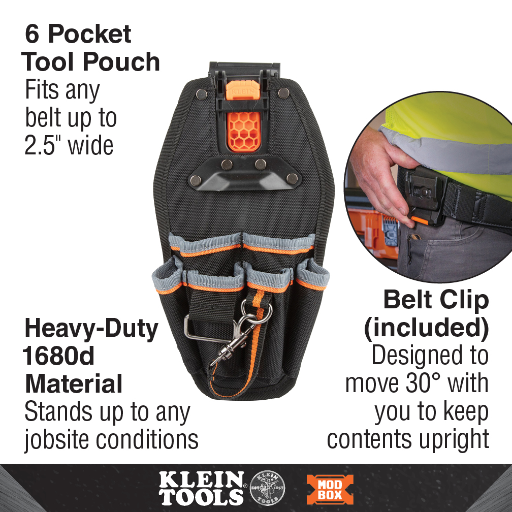 Klein 55830MB MODbox™ 6 Pocket Tool Pouch