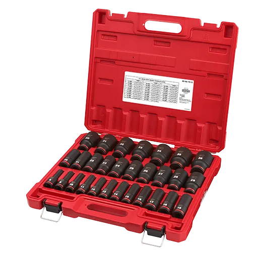 Milwaukee 29PCSHOCKWAVE Impact Duty™ 1/2" Drive Metric Deep 6 Point Socket Set