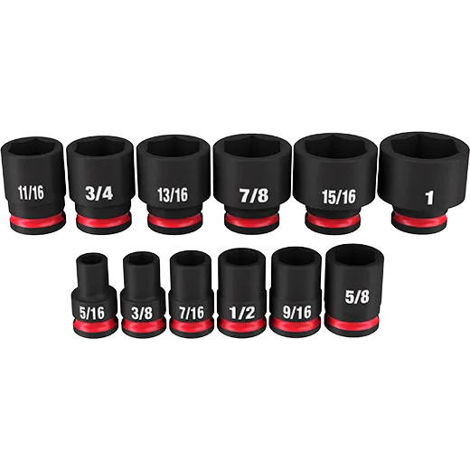 Milwaukee 12PCSHOCKWAVE Impact Duty™ 3/8" Drive SAE Standard 6 Point Socket Set