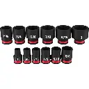 Milwaukee 12PCSHOCKWAVE Impact Duty™ 3/8" Drive SAE Standard 6 Point Socket Set