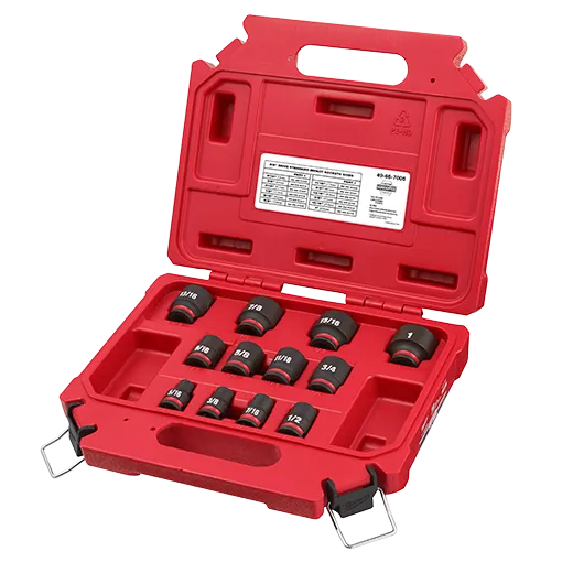 Milwaukee 12PCSHOCKWAVE Impact Duty™ 3/8" Drive SAE Standard 6 Point Socket Set