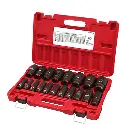 Milwaukee 19PCSHOCKWAVE Impact Duty™ 1/2" Drive SAE Deep 6 Point Socket Set