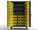StrongHold Extreme Duty 12 GA Bin Cabinet with Multiple Sized Bins, 3 Shelves - 36 In. W x 24 In. D x 78 In. H