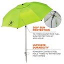 Ergodyne Shax 12967 Lightweight Work Umbrella Lime