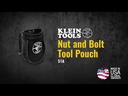 Klein 51A Nut and Bolt Tool Pouch, 9 x 3.5 x 10-Inch
