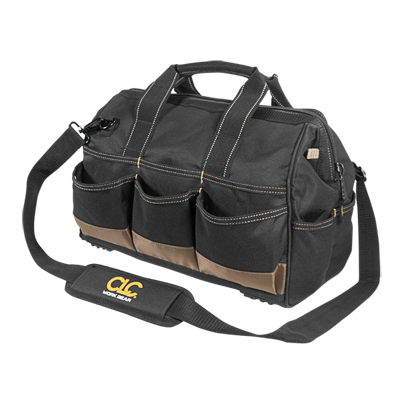 CLC SOFTSIDE TOOL CARRIER 25 Pocket - 16" Tote Bag with Top Plastic Tray  
