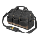 CLC SOFTSIDE TOOL CARRIER 25 Pocket - 16" Tote Bag with Top Plastic Tray  