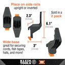 Klein 54816MB MODbox™ Multi-Hook Rail Attachment, 2-Pack