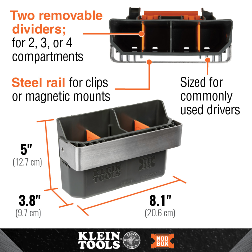 Klein 54814MB MODbox™ Tool Carrier Rail Attachment