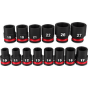 Milwaukee 49-66-7013 14PCSHOCKWAVE Impact Duty™ 1/2" Drive Metric Standard 6 Point Socket Set