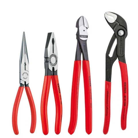 Knipex 9K 00 80 94 US 4 Pc Pliers Set (03 01 200, 26 11 200 S1, 74 01 250 and 87 01 250)