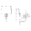 Caldwell 5F-1 1/2-4 Single Fork Hook, Fixed