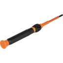 Klein 32581INS 2-in-1 Insulated Electronics Screwdriver, Phillips, Slotted Bits