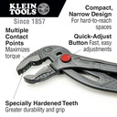 Klein D504-10B Quick-Adjust Klaw™ Pump Pliers, 10-Inch