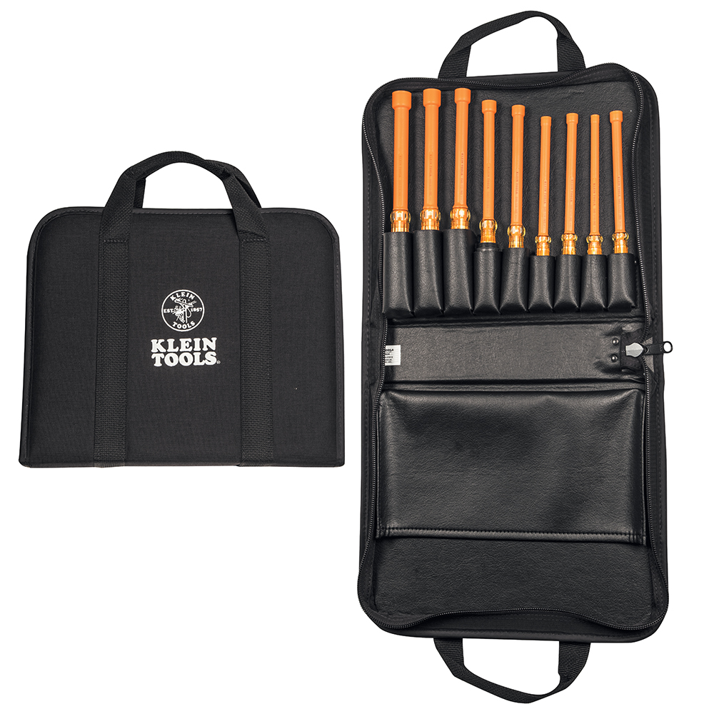 Klein 33524 Nut Driver Set, 1000V Insulated, 9-piece