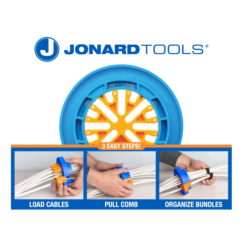 Jonard Tools CCB-25 Cable Comb Organizing Tool - CAT 5e, 6 – product view 15