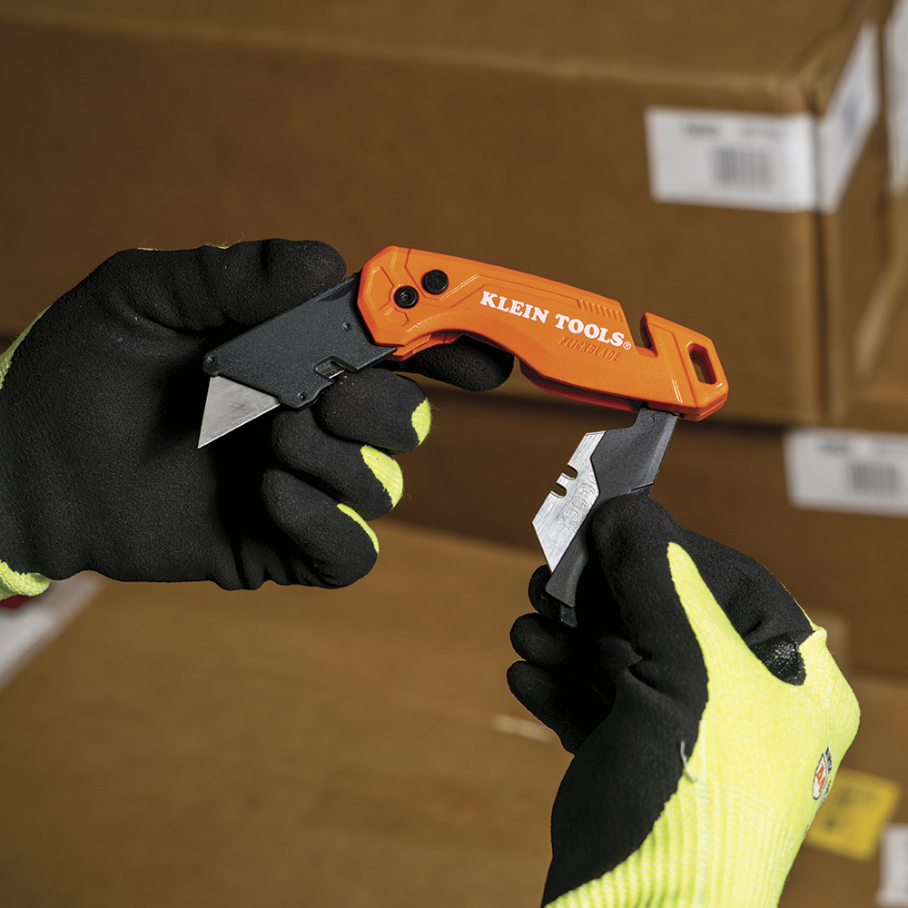 Klein 44303 Folding Utility Knife With Blade Storage