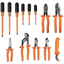 Klein 33525SC 1000V Insulated Utility Tool Kit in Roll Up Pouch, 13 Piece