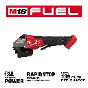 Milwaukee 3670-20 M18 FUEL™ 4-1/2"-6" Braking Grinder, Paddle Switch