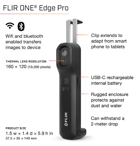 FLIR 11002-0201 FLIR ONE Edge Pro