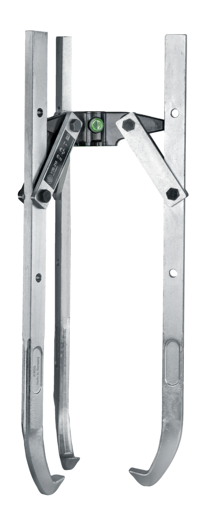KUKKO Y20-216 3-jaw puller with swiveling jaws, up to 500 mm spread, 600 mm reach depth (without hydraulic hollow piston cylinder)