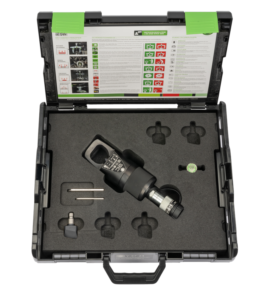 KUKKO Y-57-24 Single-blade, pump-hydraulic nut splitter Span 24-32 mm