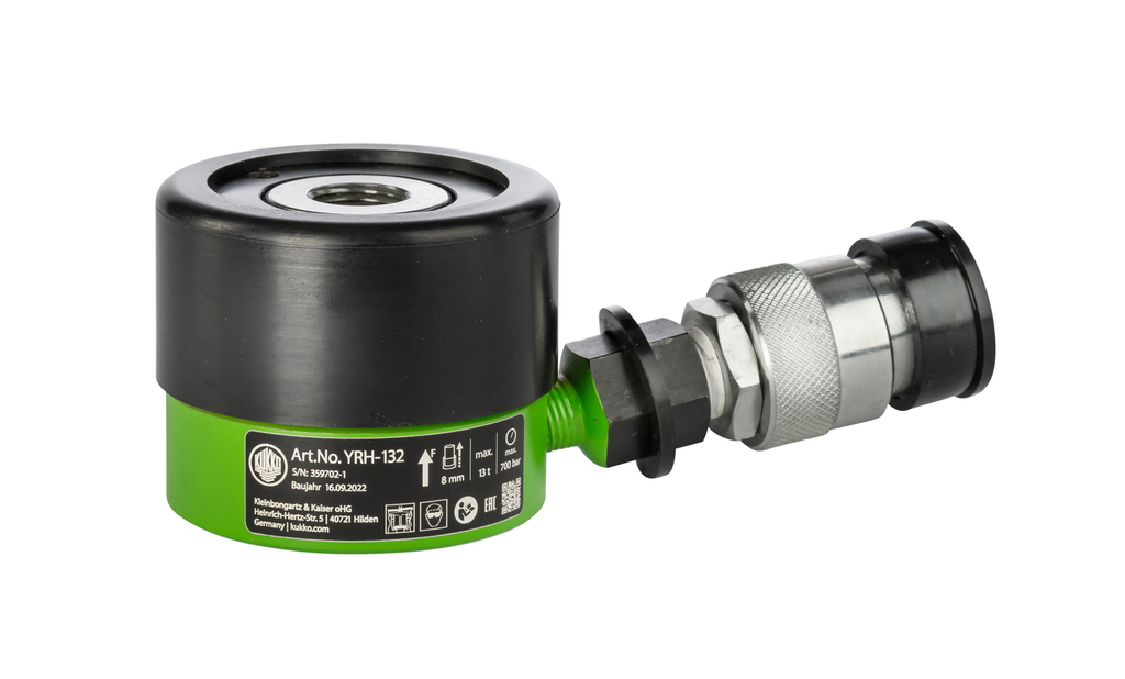 KUKKO YRH-132 Hydraulic hollow piston cylinder with max. {8600} t tension force