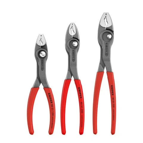 Knipex Set 3 Pc TwinGrip Pliers Set, Plastic Dipped (6", 8" & 10") (00 20 06 US4)