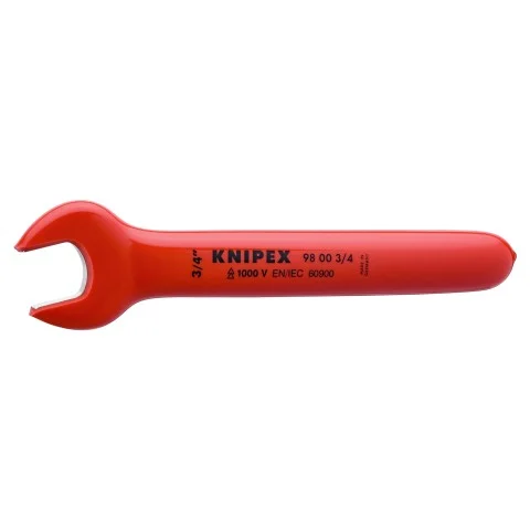 Knipex 7 1/2" Open End Wrench-1000V Insulated 3/4"