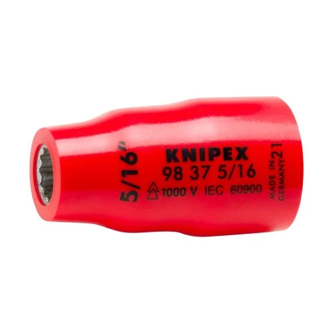 Knipex 3/8" Drive Socket-1000V Insulated 5/16" (98 37 5/16")