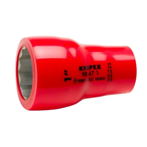 Knipex 1/2" Drive Socket-1000V Insulated 1" (98 47 1")
