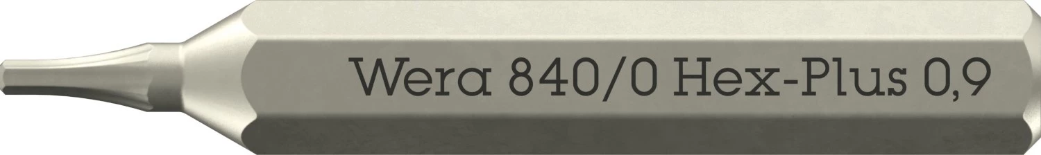 Wera 05058108001 840 Micro Bits Hex-Plus 0,9 X 30 mm