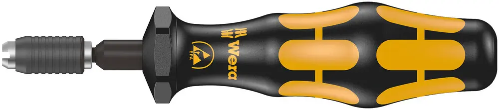Wera 05074826010 Series 7400 ESD Kraftform Torque Screwdrivers With A Customized Factory Pre-Set Measurement Value, With Quick-Release Chuck, 7455 ESD X 0.1-0.34 Nm