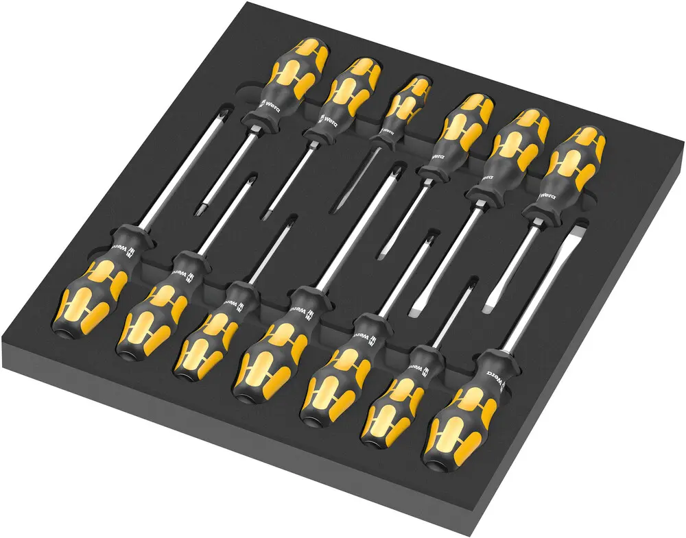 Wera 05150105001 9714 Foam Insert Chisel Driver Set 1