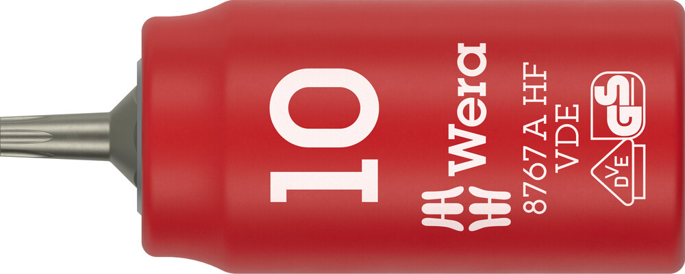 Wera 05005920001 8767 A VDE HF TORX Bit-Socket 1/4"; TX10