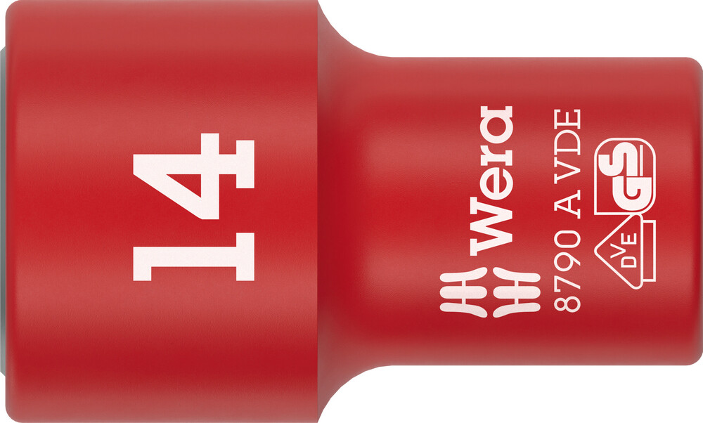 Wera 05005940001 8790 A VDE Zyklop Socket 1/4" - 14mm