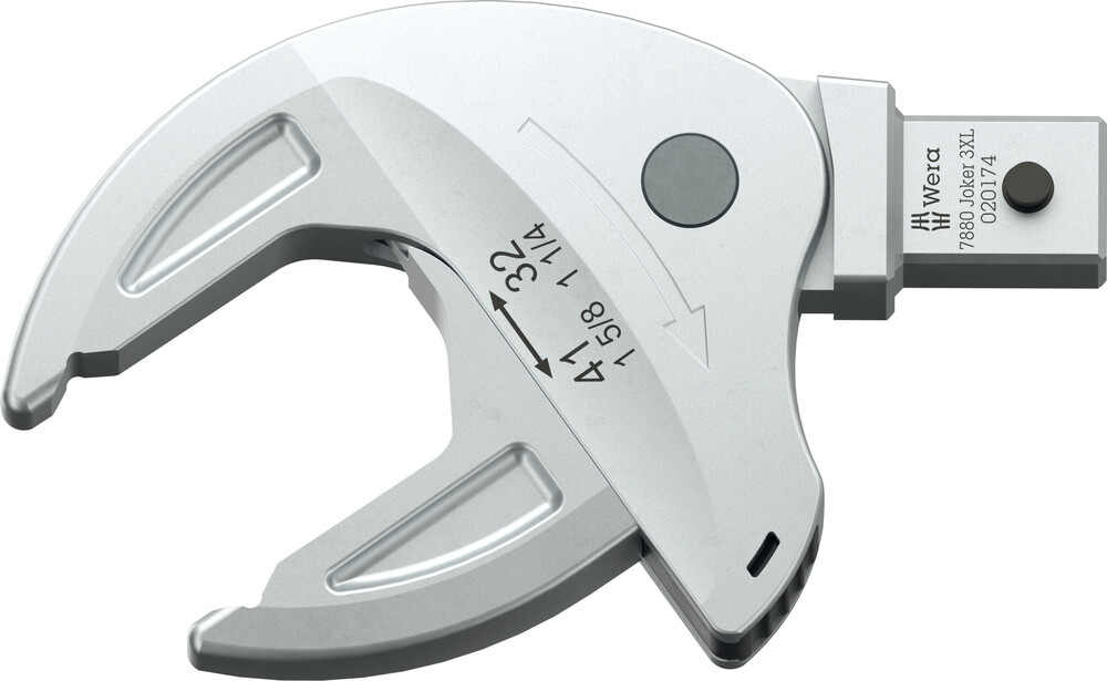 Wera 05020174001 7880 Joker 3XL; Self Adjusting Joker Head; 32-41mm, 14X18 mm