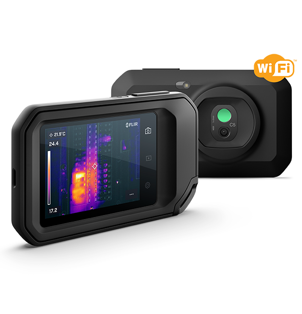 FLIR C5 Compact Professional Thermal Camera w/MSX and WiFi 160 x 120 Resolution/9Hz