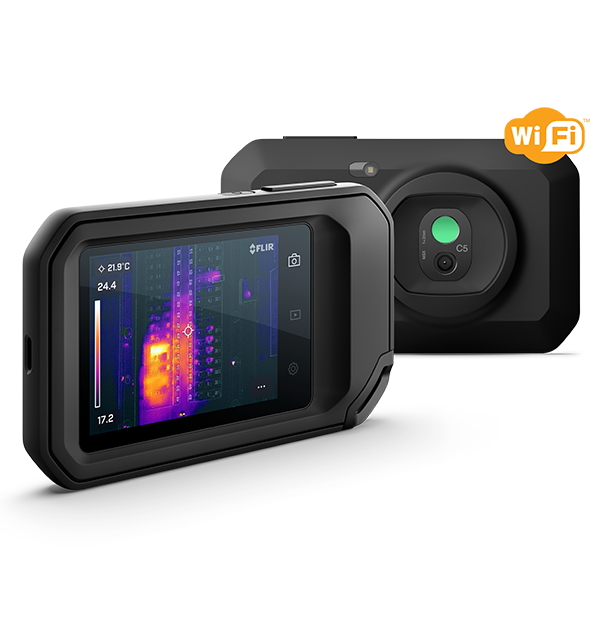 FLIR C5 Compact Professional Thermal Camera w/MSX and WiFi 160 x 120 Resolution/9Hz